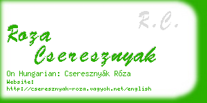roza cseresznyak business card